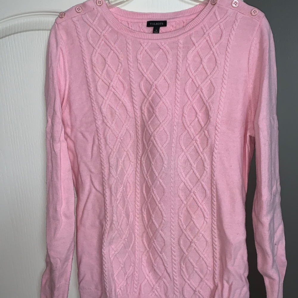 Pink Talbots sweater